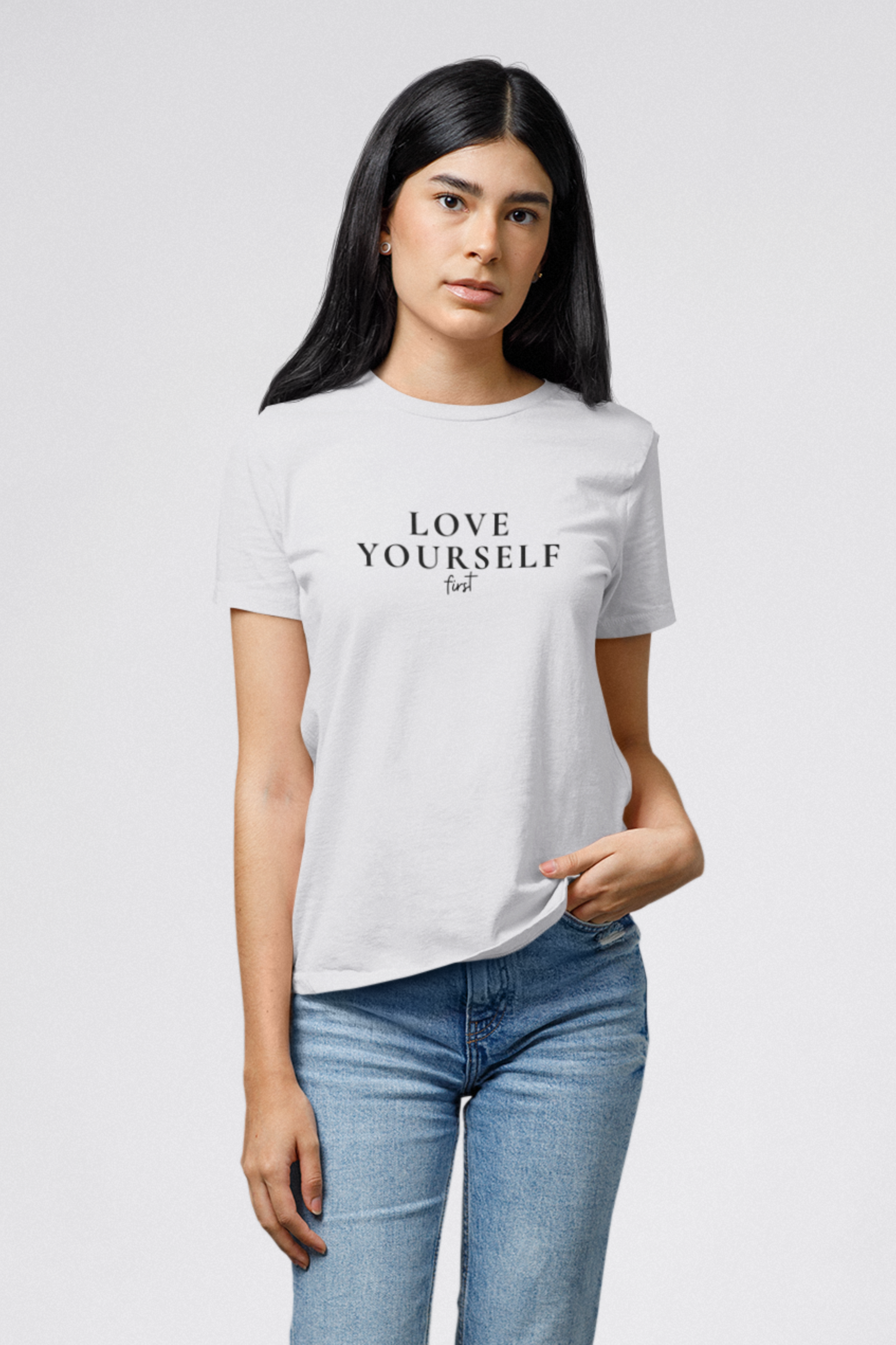 "Love Yourself First" Motivational T-Shirt - First Steps Edition