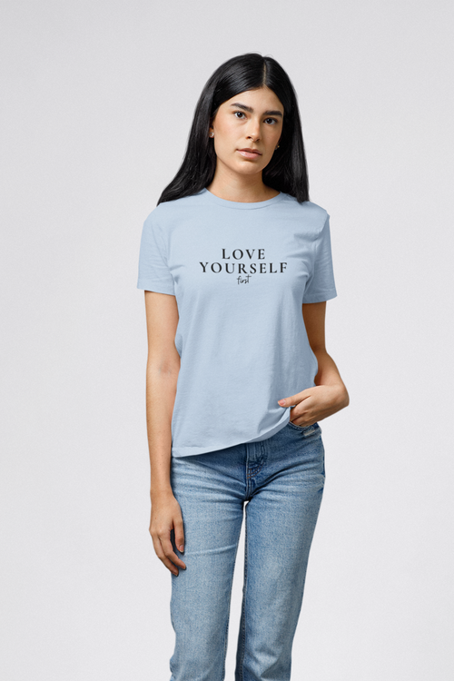 "Love Yourself First" Motivational T-Shirt - First Steps Edition